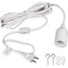 Ipower 12 Feet Lamp Cord with Gear Switch HILAMPCORDMDIM